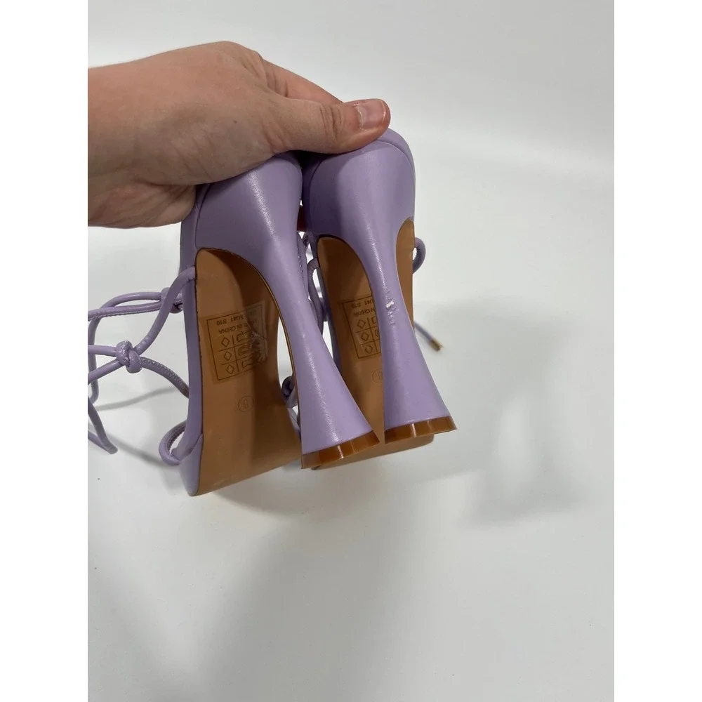 Y2K Womens Platform Heels 8 Purple Fairy Whimsical‎ Wedding Guest Formal Event